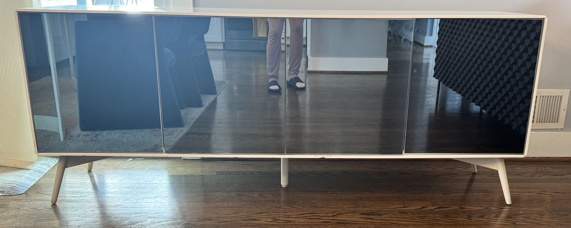Modern Mirrored Sideboard / Media Console