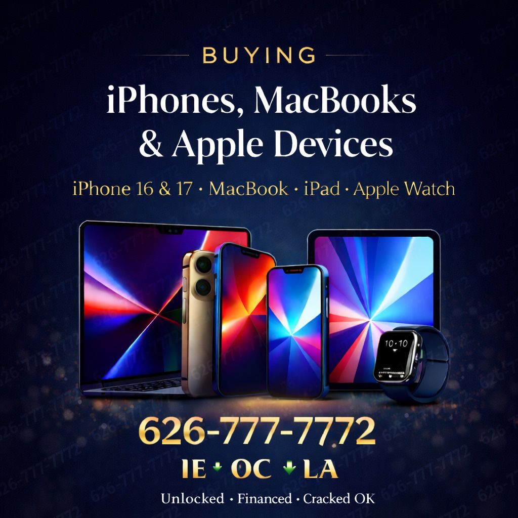 MacBook iPad iPhone Buyer Ultra Samsung AirPod Watch PS5 Xbox Cash