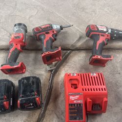 Milwaukee Charger And Drills 