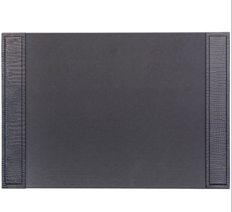 Crocodile Embossed Leather Desk Pad