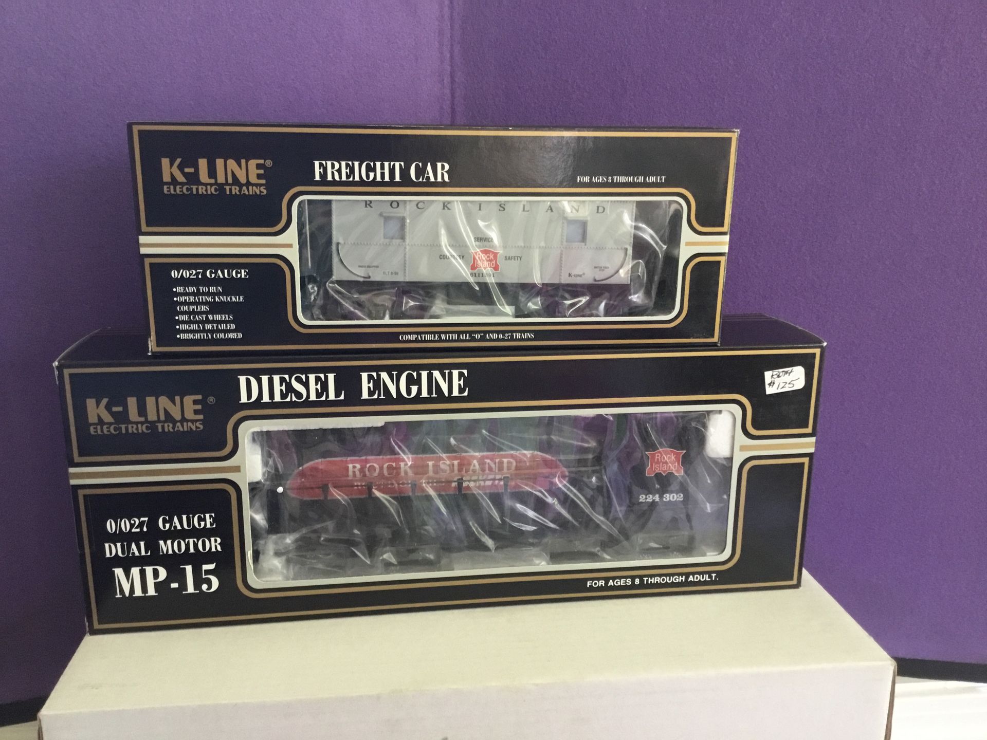K-Line Model Diesel Engine and Freight Car