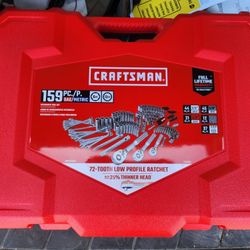 Craftsman 159pc SAE/METRIC mechanic Tool Set BRAND NEW