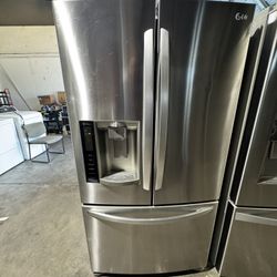 Lg Refrigerator Stainless Steel 36 "width Scratch And Dent 