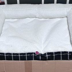 Window Pane Plaid Pillow Couch Dog Bed - L - Boots & Barkley