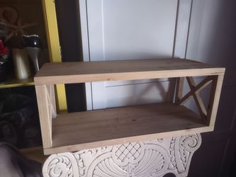 Solid wood World market shelf for wall 20x8x8