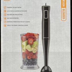 New! Toastmaster Immersion Hand Blender Mixer With 700ml Blending Cup TM-202IB