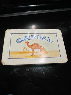 Vintage camel tin with matches