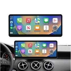 NINETOM Car Stereo Radio for Mercedes-Benz 2013-2015 GLA, CLA, A -Class C117/X117/X156 Wireless CarPlay Android Auto, 12.3” Touch Screen Head Units