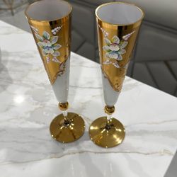 Rococo Champagne Glasses
