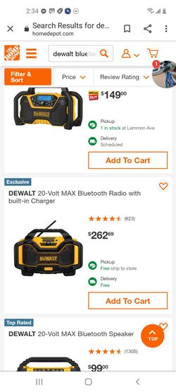Dewalt Bluetooth  Jobsite Radio