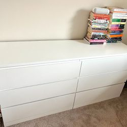 IKEA malm 6-drawer dresser white
