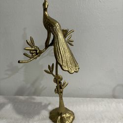 Beautiful Brass Peacock Statue. India 