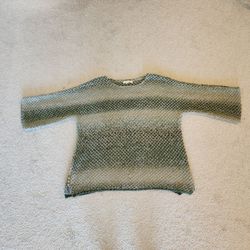 Simply Noelle Women's 3/4 Sleeve Sweater/open-knit boxy tops, one size, 41% cotton, great condition