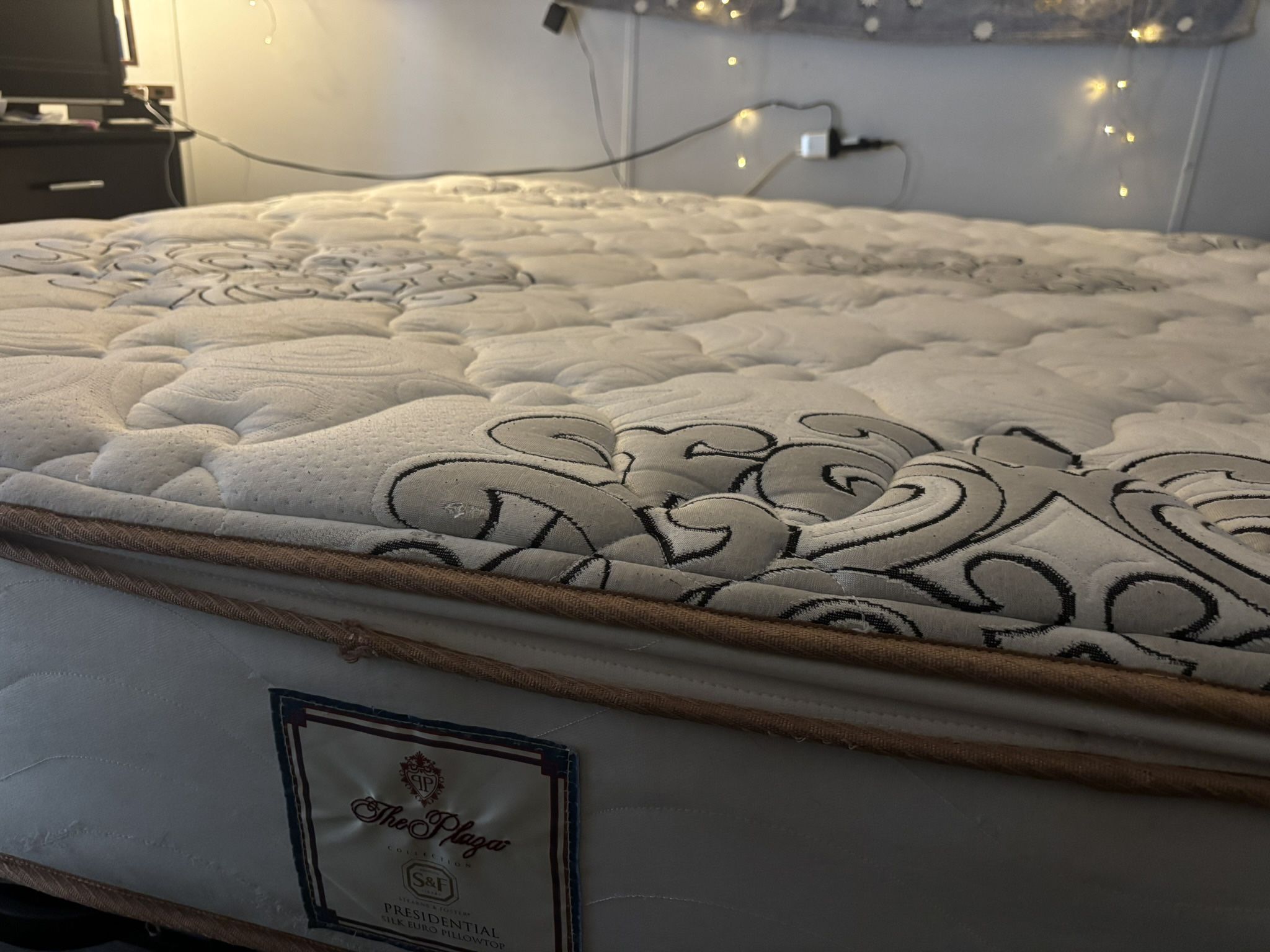 king size bed w/ frame
