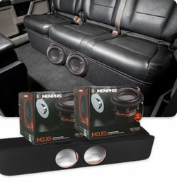 F150 SILVERADO SIERRA CREW CABS PORTED BOX AND 2 MEMPHIS MOJO 8” SUBWOOFERS