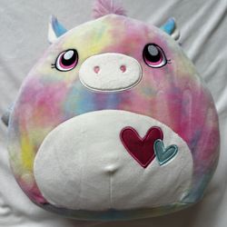 Squishmallow 12 Paisley Pink Tie Dye Pegasus Plush