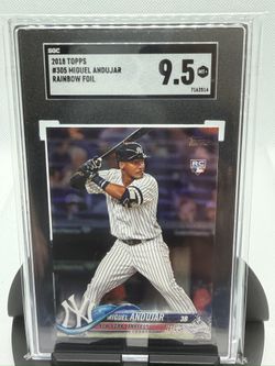 2018 Topps Miguel Andújar ROOKIE Rainbow Foil - SGC 9.5 MINT+