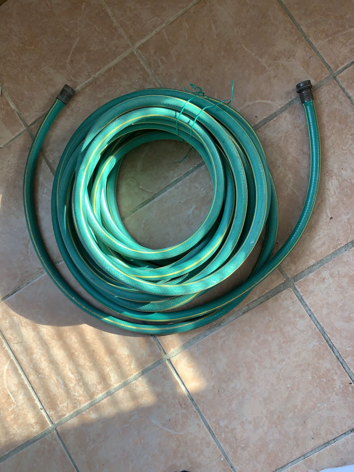 50 foot heavy duty garden hose. Used less than one year. No holes. 50' feet ft HD water hose.