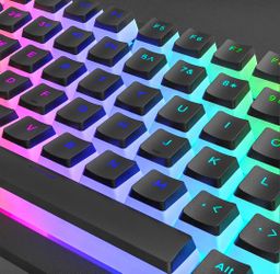 Soft Glow Keycap Set - PBT Doubleshot keys for Mechanical Keyboard