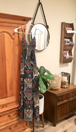 Fire Los Angeles Elephant Tribal Maxi Dress