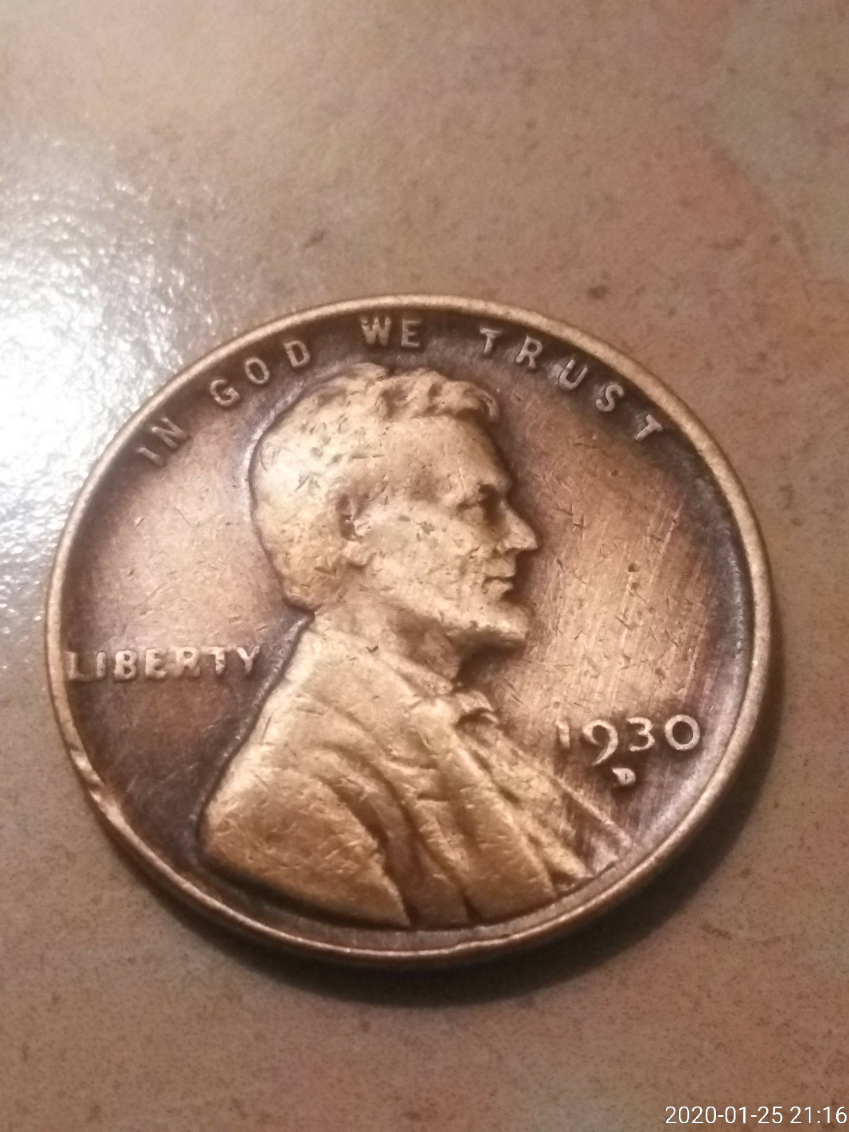 1930 d weat Penny