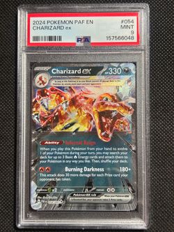 2024 POKEMON PAF EN-PALDEAN FATES #054 CHARIZARD EX PSA 9 MINT