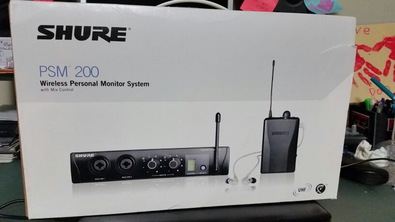 NEW PRICE REDUCED (2) Brand New Shure PSM 200 and (1) used wireless personal monitor system