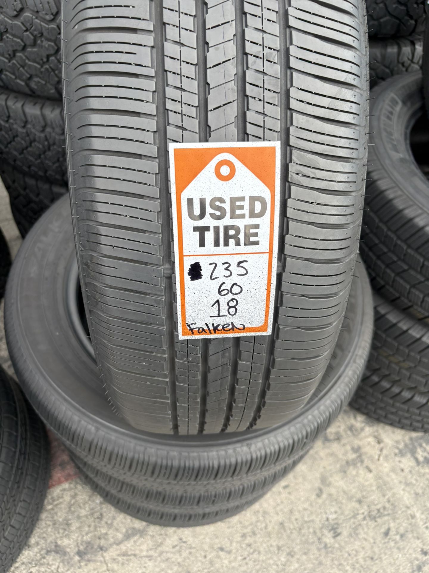 235-60-18 Falken Ziex Full Used Tire Set $240 Free Mounting And Balancing