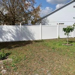 White Vinyl Fence Material
