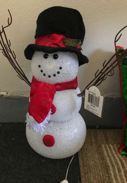 Snowman color changing