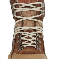 Gucci Canvas Hiking Boots 