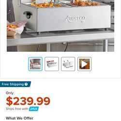 Double Air Fryer Commercial