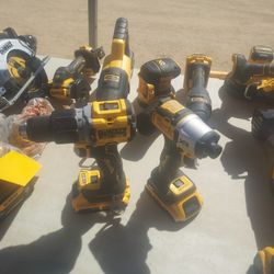 Dewalt  Tools  XR  Edition .   Multi-Tool  Impact 1/4 .Drill  1/2 Sawzall  Sander . Cut Off  Tool And Circular Saw  6 1/2