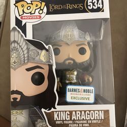 Funko pop king aragorn exclusive lord of the rings lotr