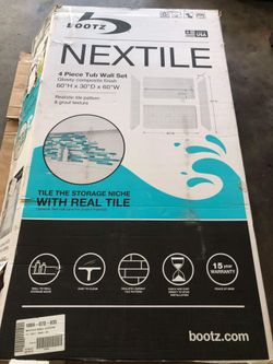 Bootz Nextile 4 piece Tub Wall Set