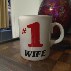 Vintage Novilty Gift Store Coffee MUG -  # 1 WIFE - MADE IN ENGLAND