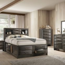 King Bed Frame (New In Box)