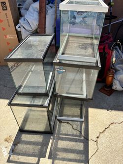 10 & 20 gallon glass tanks