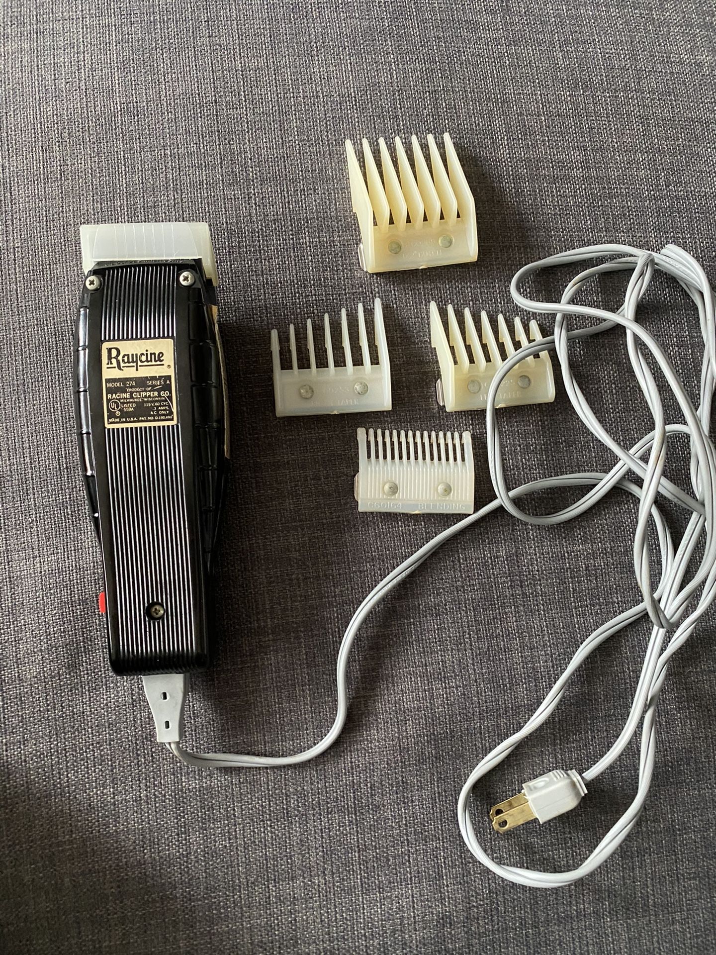 Vintage raycine hair trimmer
