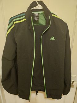 Adidas Clima365 Tracksuit - Black & Green - Size S