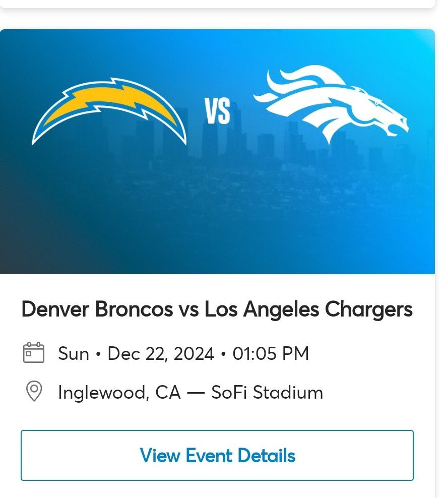 Chargers Tickets  