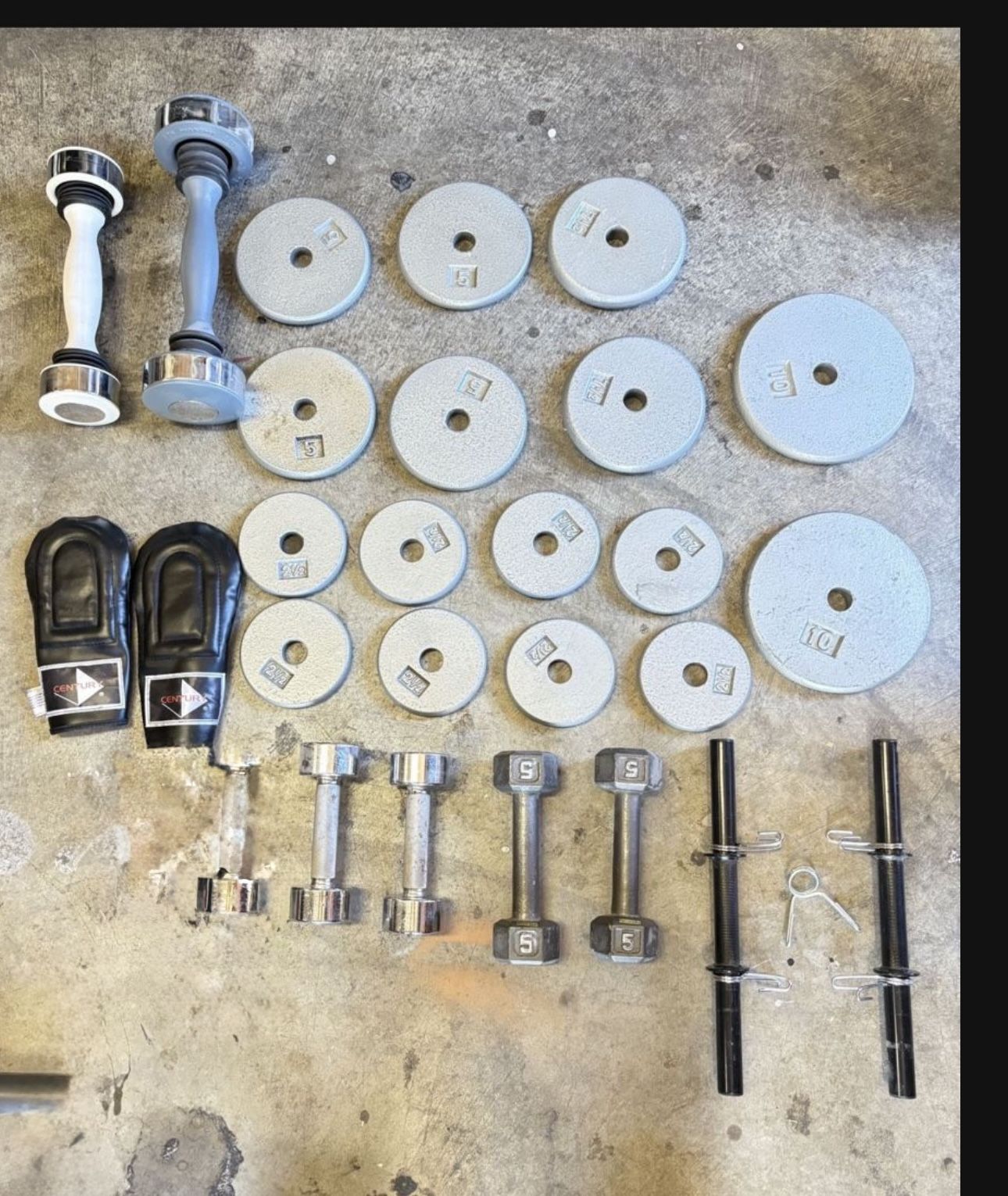 Gym Weights/ Dumbbells/boxing Gloves Etc 