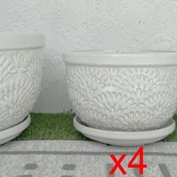 Ceramic planter set
