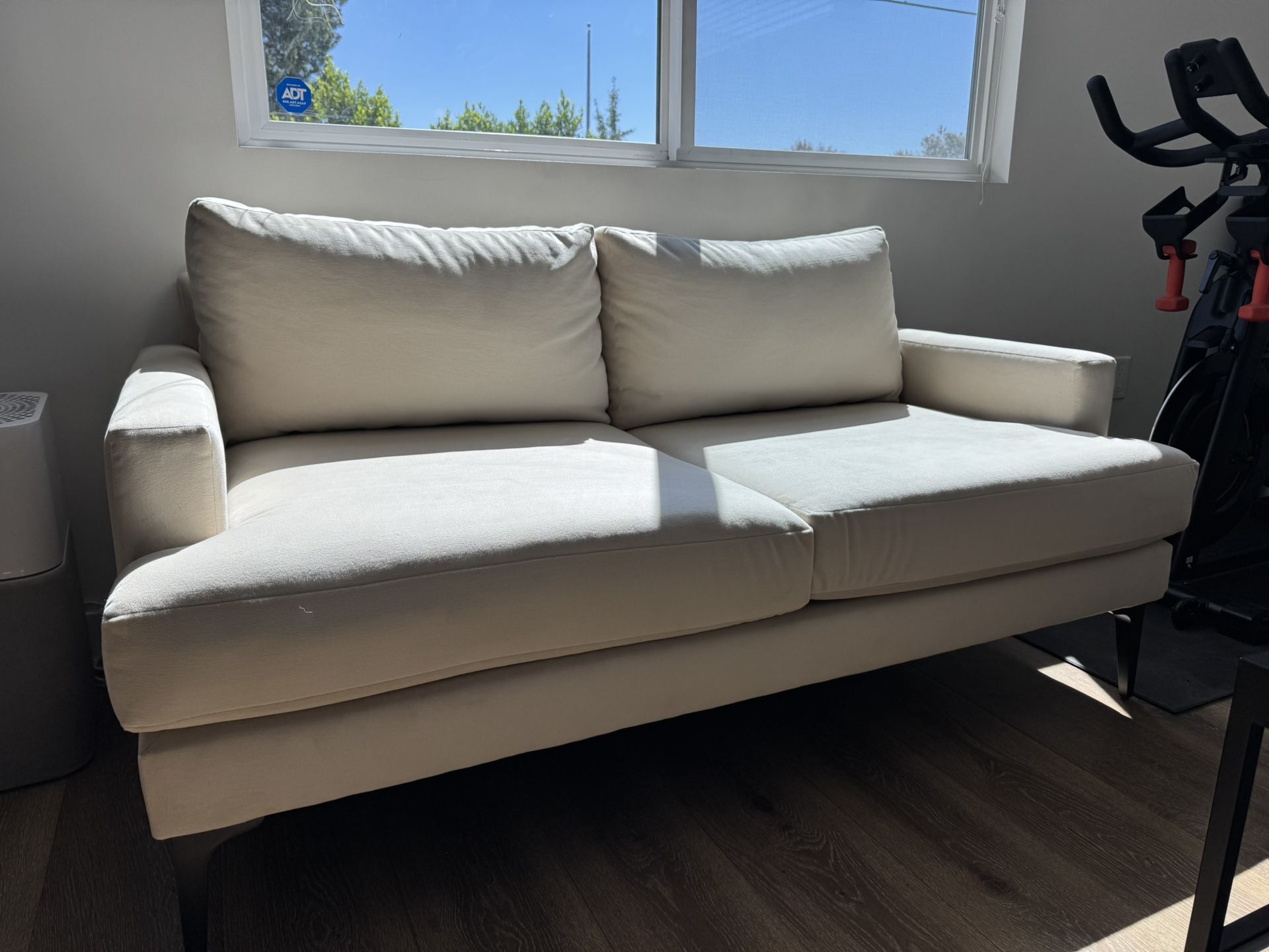 2 Pieces Of West Elm Andes Sofas – Performance Velvet (Like New)