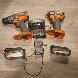 Rigid 18v Hammer Drill/Impact Combo