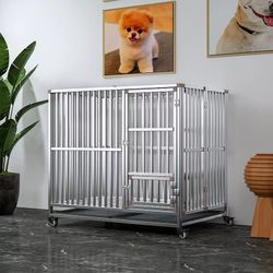 Heavy Duty Stainless Steel Dog Cage Kennel Folding Pet Playpen