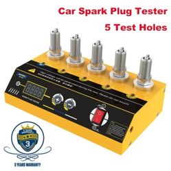 New Car Spark Plug Tester Ignition 5 Holes Spark Plug Analyzer Test 5 Channe Tester 