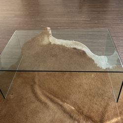 Solid Glass Waterfall Table