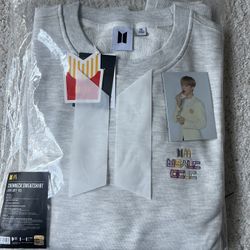 bts mcdonalds crewneck sweatshirt grey XXL