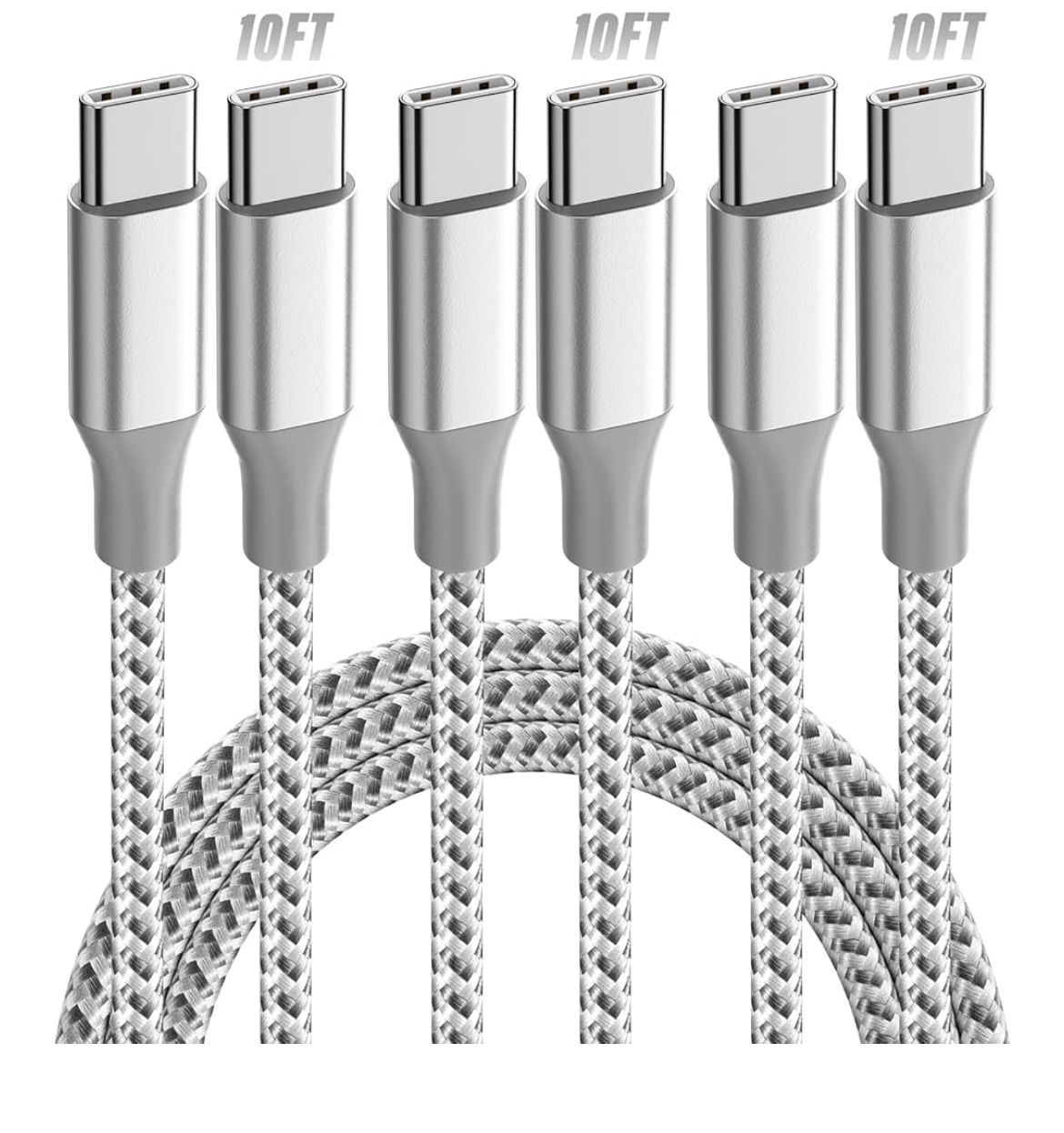 Brand: KYEHD KYEHD USB C Cable,3 Pack 10FT 60W Fast Charging USB C to USB C Cable, Durable Type C Charger Cable for iPhone 16/15/iPad MacBook CarPlay